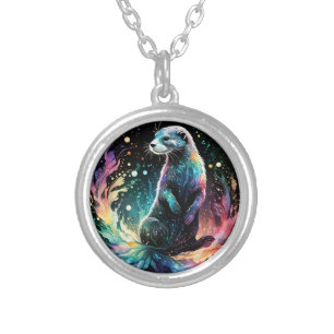 Spectrum Edge: The Otters Glow Silver Plated Necklace