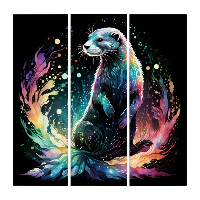 Spectrum Edge: The Otters Glow Triptych (Front)