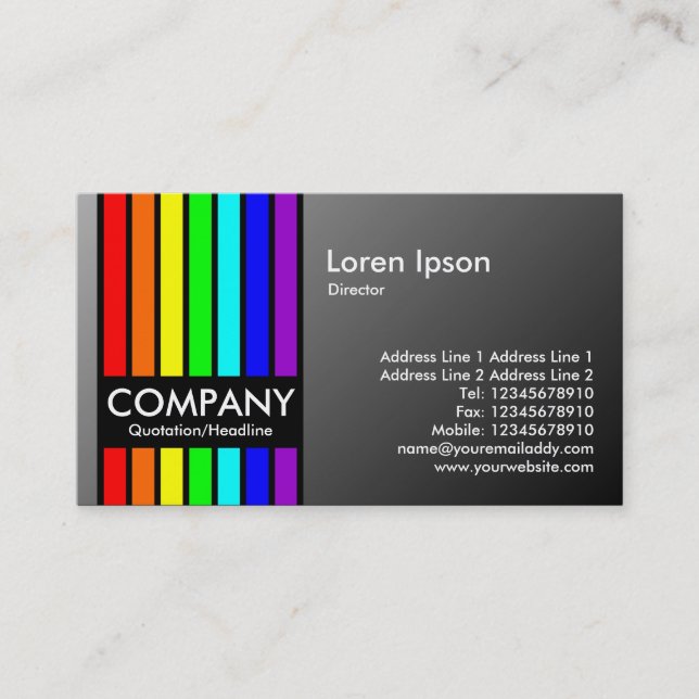 Spectrum - Gray Shaded Business Card (Front)