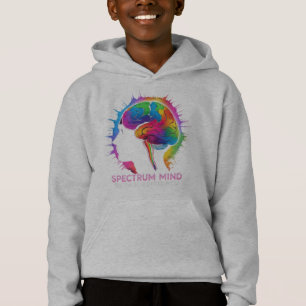 Spectrum Mind – Colorful Brain Neurodiversity Art Hoodie
