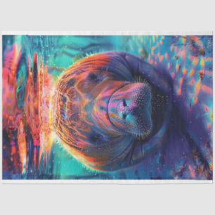 Spectrum of Colors Manatee Decoupage Tissue Paper