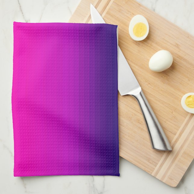 Spectrum of Colors Red Pink Purple Blue Kitchen Towel (Quarter Fold)