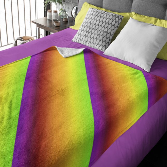 Spectrum of Diagonal Colors Fleece Blanket (Spectrum of Diagonal Colors Fleece Blanket)