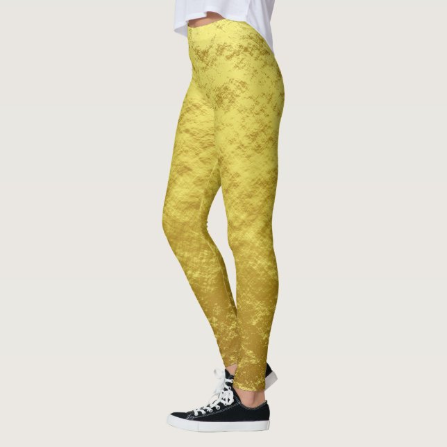 Spectrum of gold color sheets leggings (Left)