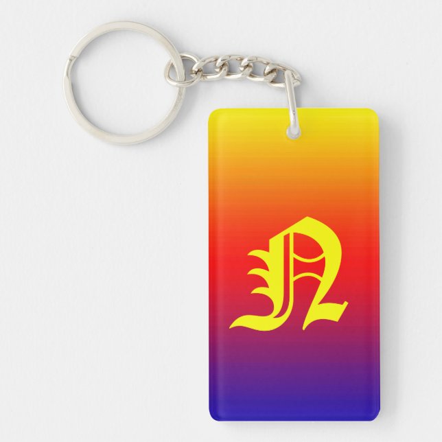 Spectrum of Horizontal Colors -1 Keychain (Front)