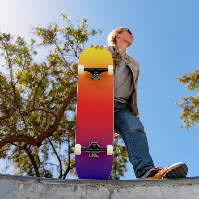 Spectrum of Horizontal Colors -1 Skateboard Deck (Outdoor 1)