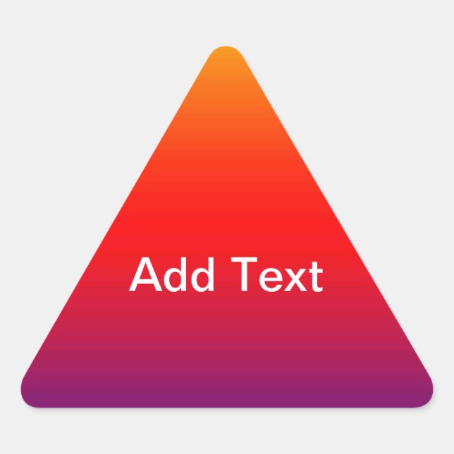 Spectrum of Horizontal Colors -1 Triangle Sticker (Front)