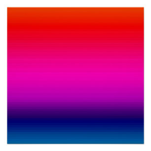 Spectrum of Horizontal Colors 20x20 Poster