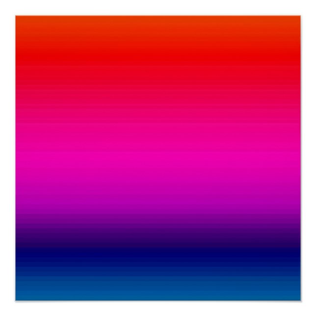 Spectrum of Horizontal Colors 20x20 Poster (Front)