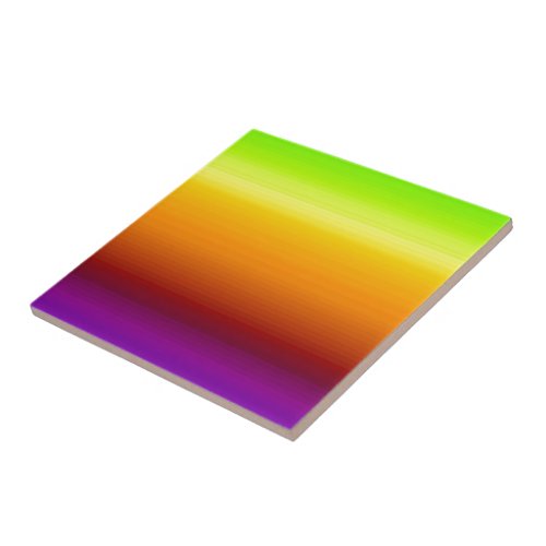 Spectrum of Horizontal Colors _3 Ceramic Tile