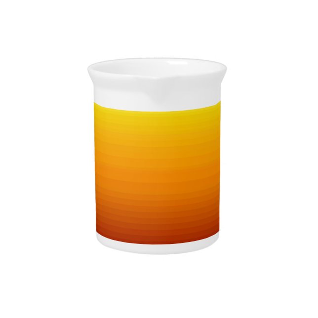 Spectrum of Horizontal Colors -3 Drink Pitcher (Front)