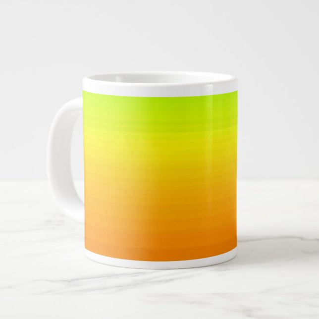 Spectrum of Horizontal Colors -3 Giant Coffee Mug (Front Left)