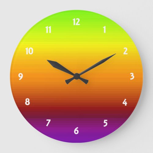 Spectrum of Horizontal Colors _3 Large Clock