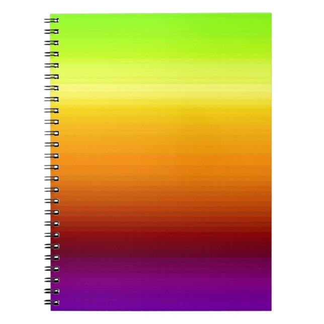 Spectrum of Horizontal Colors -3 Notebook (Front)