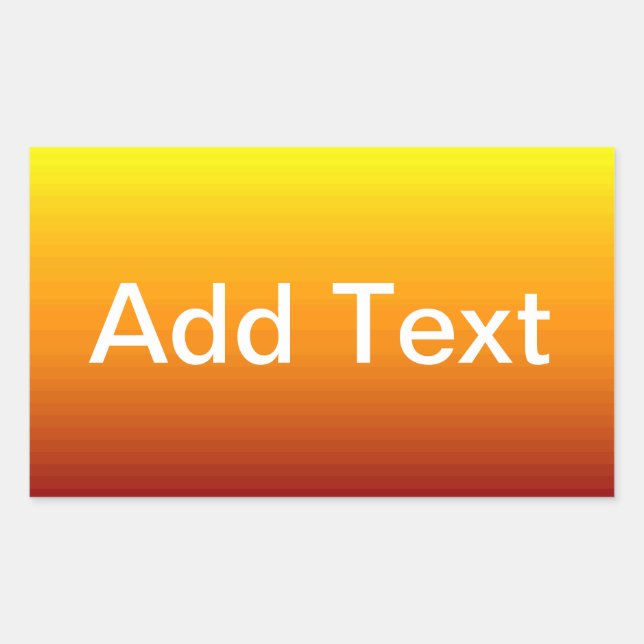 Spectrum of Horizontal Colors -3 Rectangular Sticker (Front)