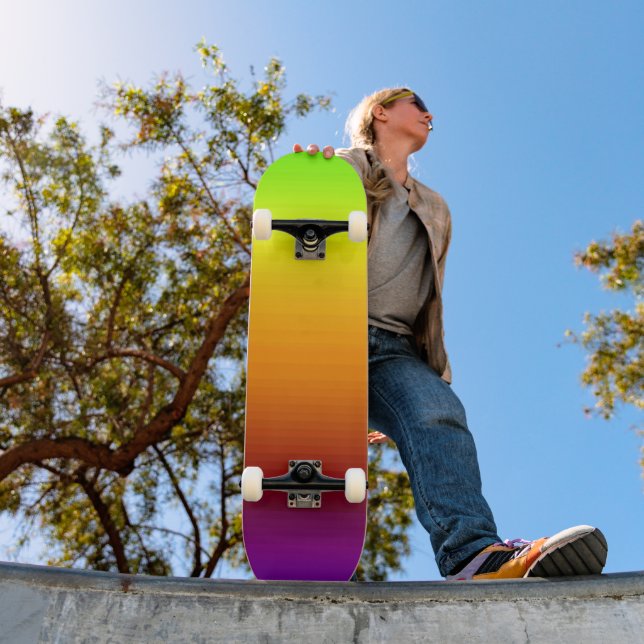 Spectrum of Horizontal Colors -3 Skateboard (Outdoor 1)