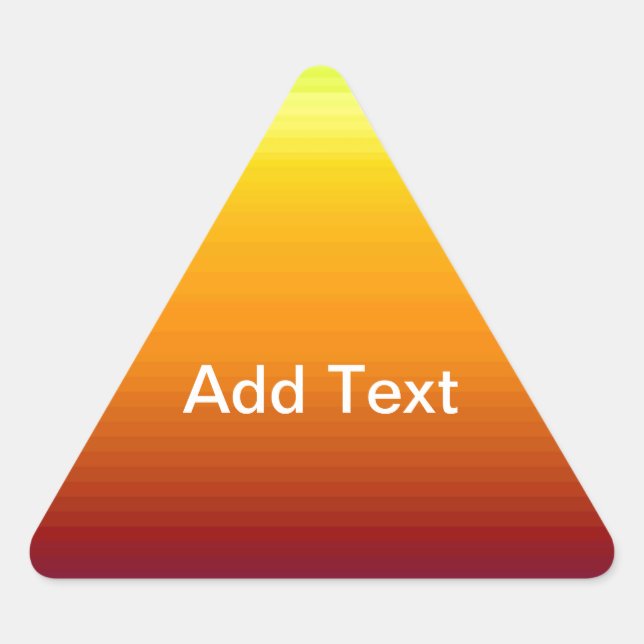 Spectrum of Horizontal Colors -3 Triangle Sticker (Front)