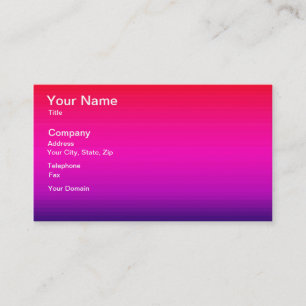 Spectrum of Horizontal Colors - 4 Business Card