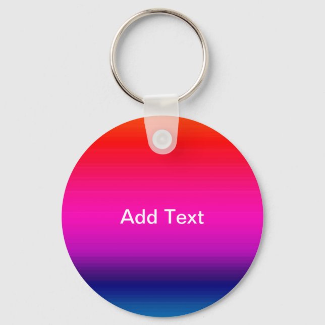 Spectrum of Horizontal Colors - 4 Keychain (Front)