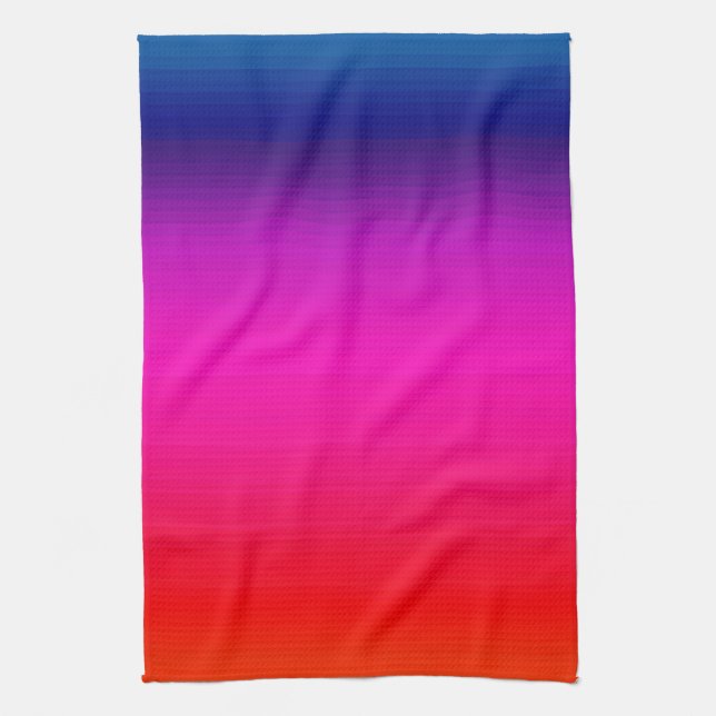 Spectrum of Horizontal Colors - 4 Kitchen Towel (Vertical)