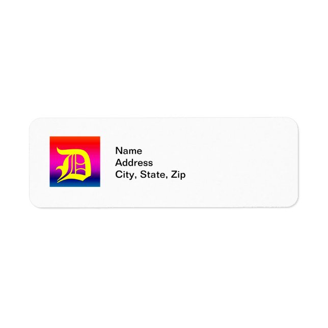 Spectrum of Horizontal Colors - 4 Label (Front)