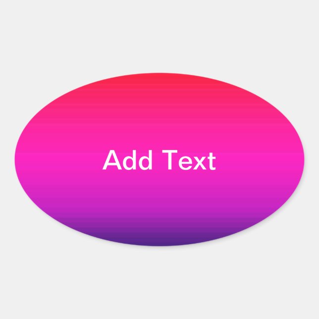 Spectrum of Horizontal Colors - 4 Oval Sticker (Front)