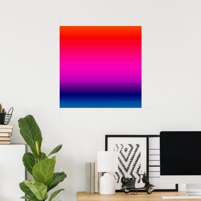 Spectrum of Horizontal Colors - 4 Poster (Home Office)