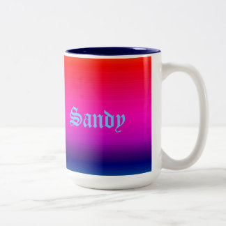 Spectrum of Horizontal Colors - 4 Two-Tone Coffee Mug