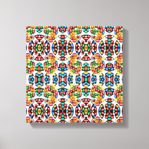 Spectrum of Sweetness: Jelly Beans in Technicolor  Canvas Print