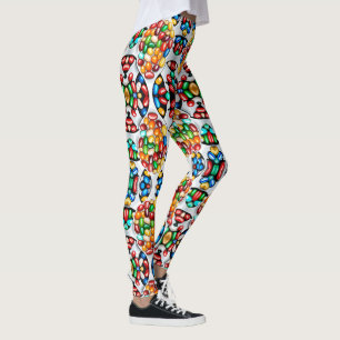 Spectrum of Sweetness: Jelly Beans in Technicolor Leggings