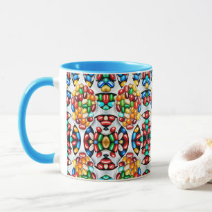 Spectrum of Sweetness: Jelly Beans in Technicolor Mug