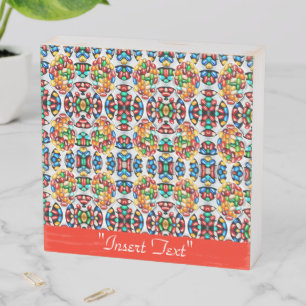 Spectrum of Sweetness: Jelly Beans in Technicolor Wooden Box Sign