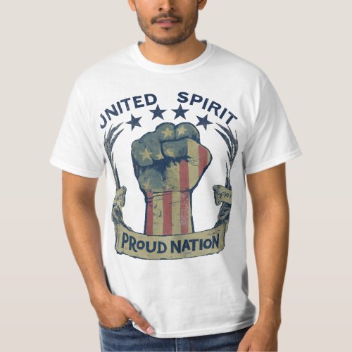 Spectrum of Unity United Spirit Proud Nation T_Shirt