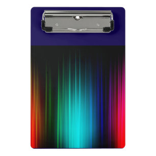 Spectrum Rainbow Light Show Background-55321 Mini Clipboard