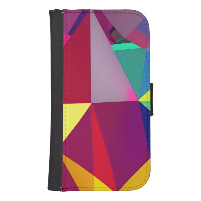 "Spectrum Shift: A Vivid Abstraction"     Samsung Galaxy Wallet Case (Front)
