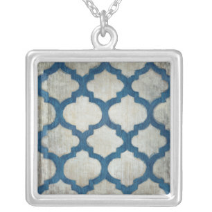 Spectrum Symmetry II Silver Plated Necklace