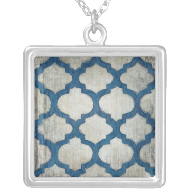 Spectrum Symmetry II Silver Plated Necklace (Front)