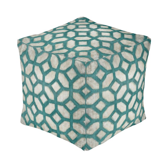 Spectrum Symmetry IX Pouf (Angled Front)