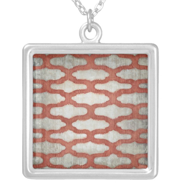 Spectrum Symmetry VI Silver Plated Necklace (Front)