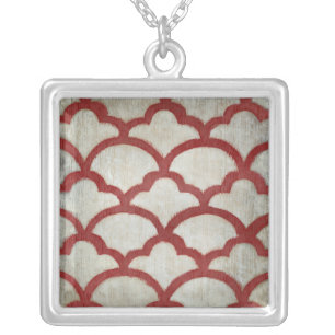 Spectrum Symmetry VII Silver Plated Necklace