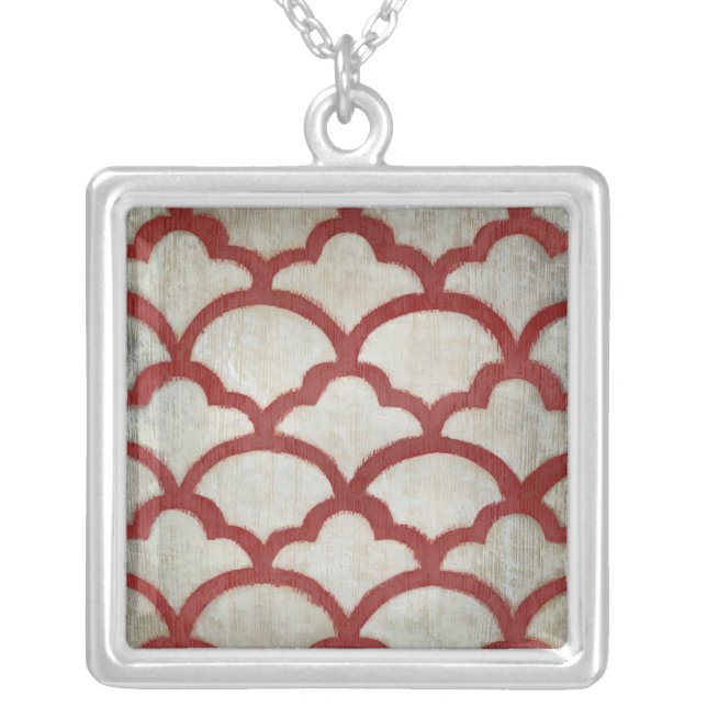 Spectrum Symmetry VII Silver Plated Necklace (Front)