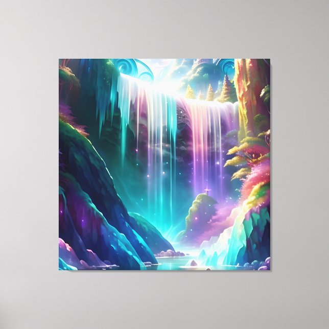 Spectrum Waterfall 6 Canvas Print (Front)