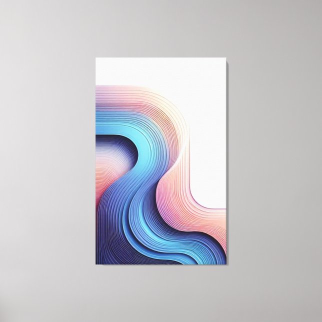 Spectrum Waves Canvas Print (Front)
