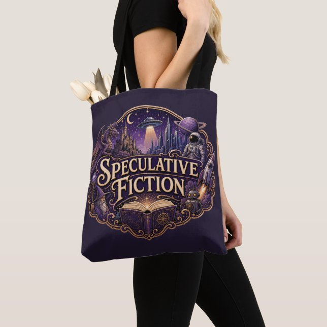 Speculative Fiction Lovers Tote Bag (Close Up)