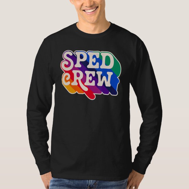 SPED Crew Special Education Teacher Speducator Ret T-Shirt (Front)