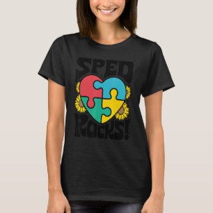 SPED Rocks Special Education Teacher Speducator Wo T-Shirt