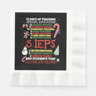 SPED School Tee Funny Special Education Teacher Napkins