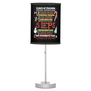 SPED School Tee Funny Special Education Teacher Table Lamp