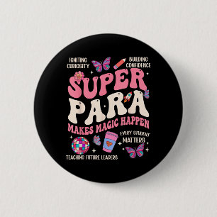SPED Squad Paraprofessional Paraeducator Back to Button