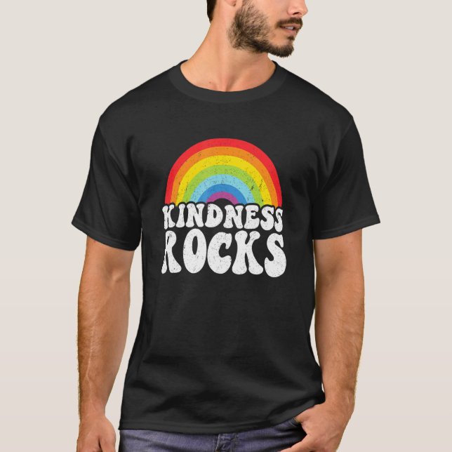 Sped Teacher Anti Bullying Hippie Rainbow Kindness T-Shirt (Front)
